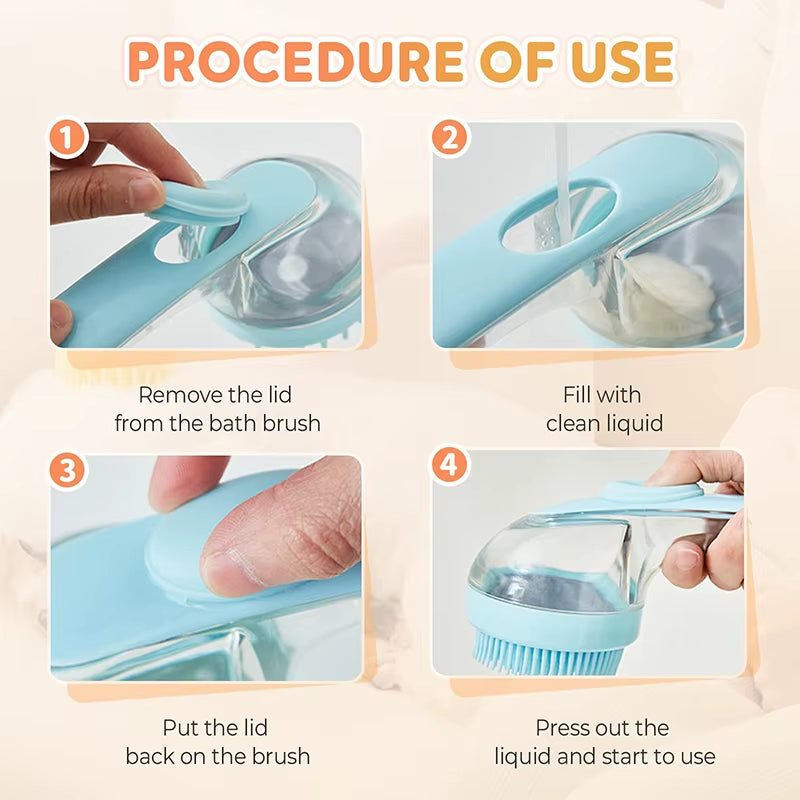 2-in-1 Pet  Brush – Deep Clean & Relaxing Massage in One