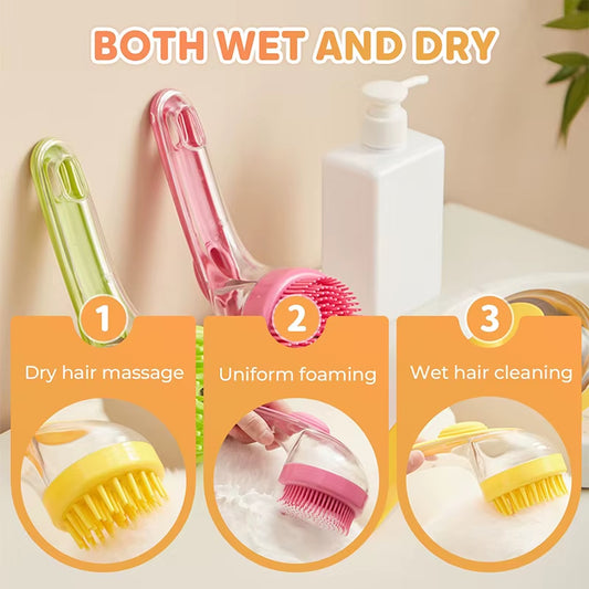2-in-1 Pet  Brush – Deep Clean & Relaxing Massage in One